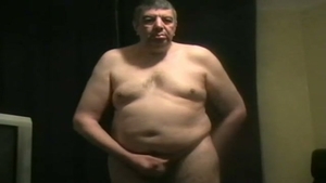 chubby daddy twink Shoves dildo Up His butthole opening