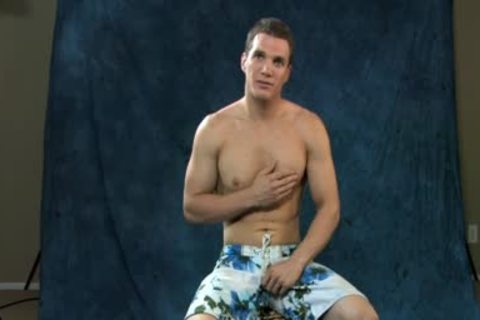 Dumb penis Hunk Jerks Off His large wang