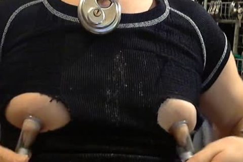The lascivious hoe Pumped Her bazookas So large This Time! All The Time, The floozy Sniffes Poppers, greater quantity And greater quantity And greater quantity!!! The Permanently lascivious hoe Has Very lascivious enormous teat-clamps On Her Hard Red