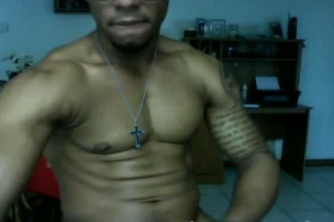 Dominican Straight muscular Papi Jerks Off