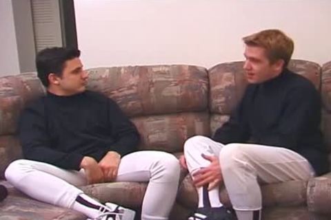 lustful young dudes get Frisky On The Sofa previous to ass plow