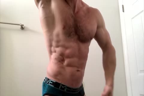 hirsute Sweaty Chest Flexing