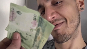 LatinLeche: Very tasty blowjob for cash in the street