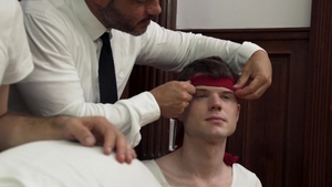 MissionaryBoys - Elder Clarke in underwear hard blindfolded
