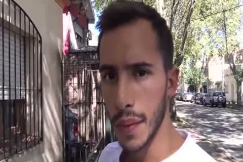 POV Camera man pounding Straight Latin Macho guy