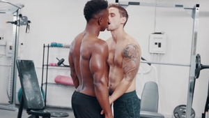Noir Male: Muscled Jackson Reed reality anal blowjob cum