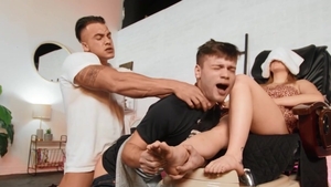 Str8ToGay - American Ryan Bailey fantasy doggy sex indoors