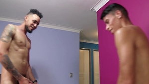 Iomacho: Stiff latino Adam hard ass fucking