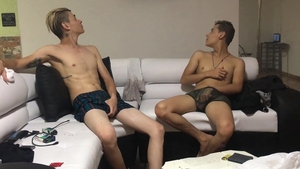 BarebackLatinoz: Solo latino Dominic stroking on sofa