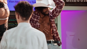 Men: Mechanical Mounting: Tony Rides the Bull