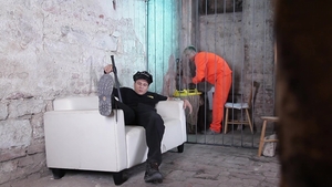 Rookie Inmate Gets Dominated by a Kinky Guard